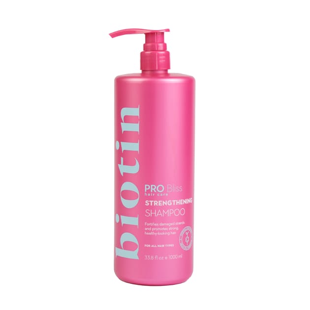 Pro Bliss Biotin Strengthening Shampoo 1000ml | Home Bargains