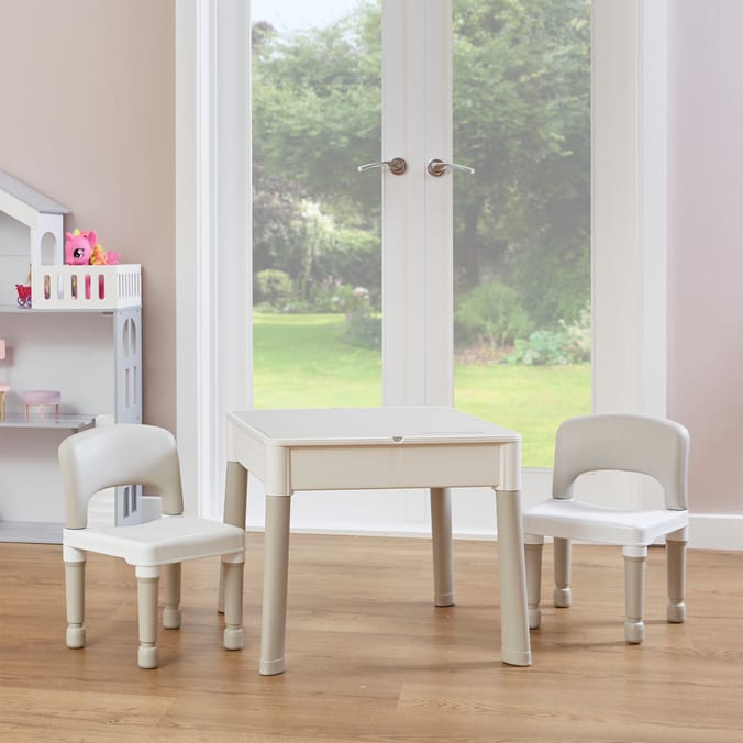 Liberty House Toys Kids 5-in-1 Activity Table and Two Chairs Set