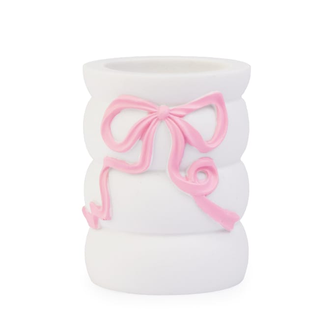 Bath Bow Bathroom Soap Dispenser, Tumbler & Tray