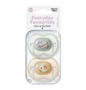 Tommee Tippee Everyday Favourites Glow In The Dark 6-18 Months - Grey