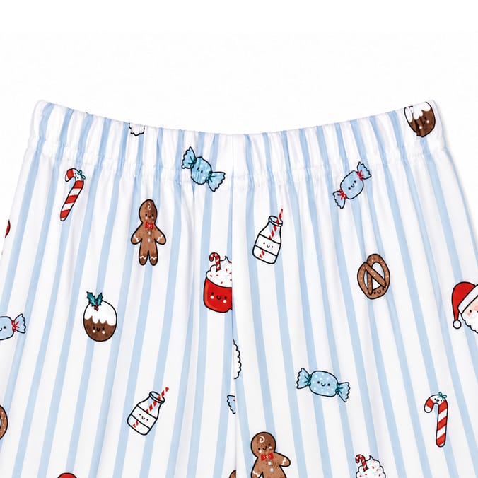 Sleigh Bells By Originals Blue Stripe Pyjamas