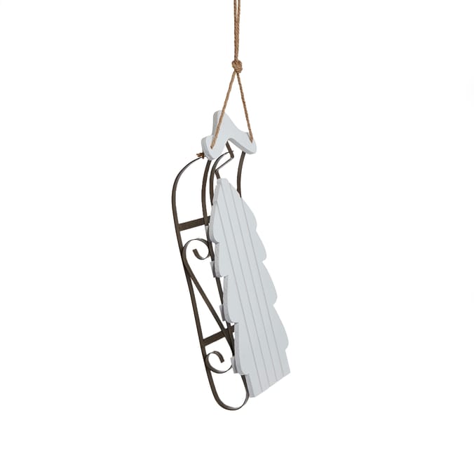 Festive Feeling Scandi Wooden Sleigh