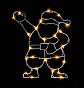 Prestige Battery Operated LED Santa Window Light 27cm - Warm White