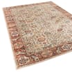 Asiatic Raja Border Runner RA04 - Cream/Red