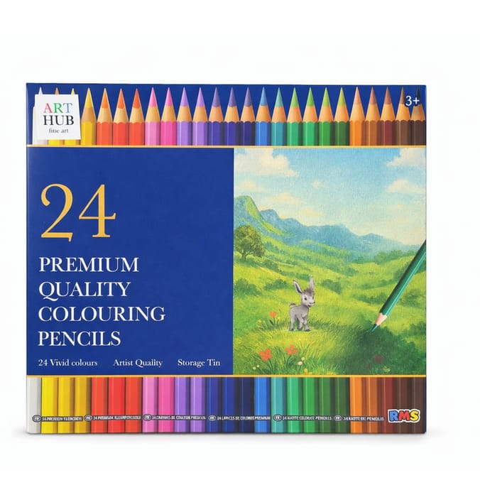 Art Hub Premium Quality Colouring Pencils 24 Pack