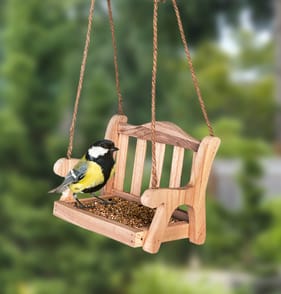 Jardin Grey Swing Chair Bird Feeder Home Bargains