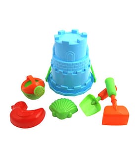 Sun 'N' Fun Beach Bucket & Accessories - Blue