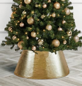 Festive Feeling Christmas Tree Skirt - Gold