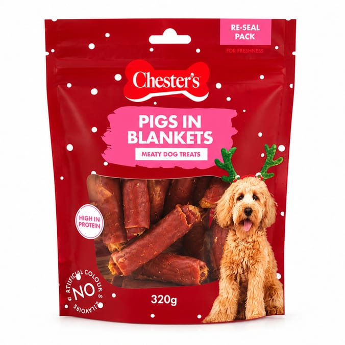 Chester's Pigs & Blankets Meaty Dog Treats 320g