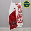 Liverpool FC Crested Sherpa Fleece Blanket