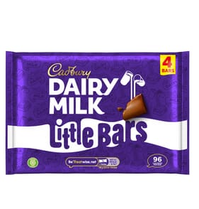 Cadbury Dairy Milk Little Bars Chocolate Bar 4 Pack Multipack 72g