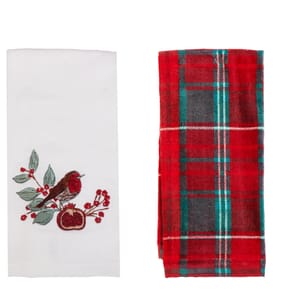 Festive Feeling Tea Towels 2 Pack - Robin