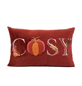 The Lifestyle Edit Harvest Cosy Cushion - Brown