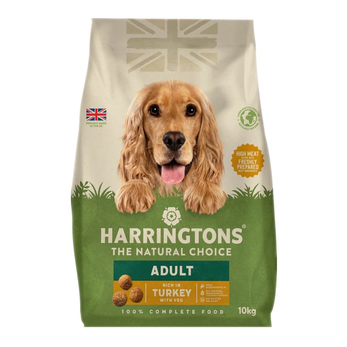 Harringtons Dry Adult Dog Food 10kg -  Rich in Turkey with Veg