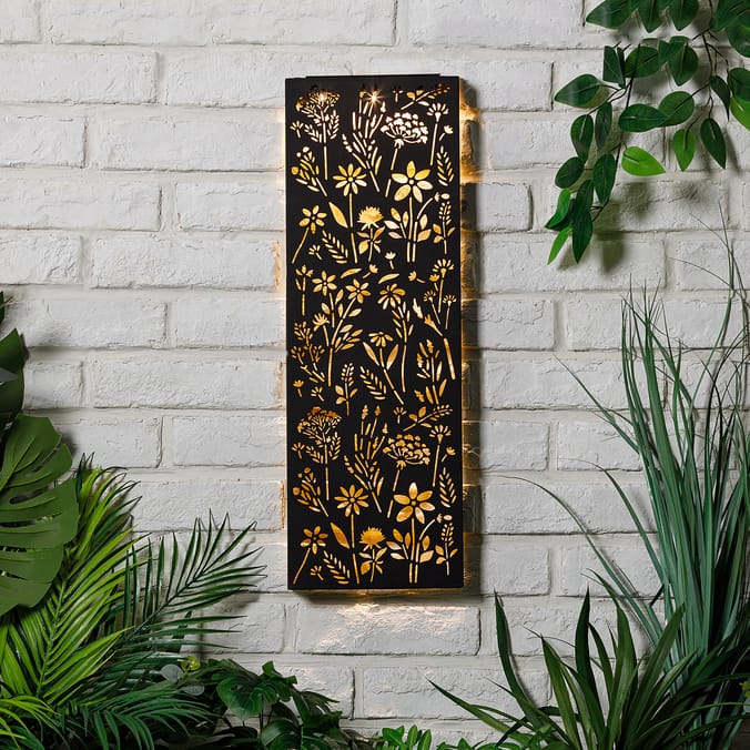 Firefly Metal Wall Art Solar Light