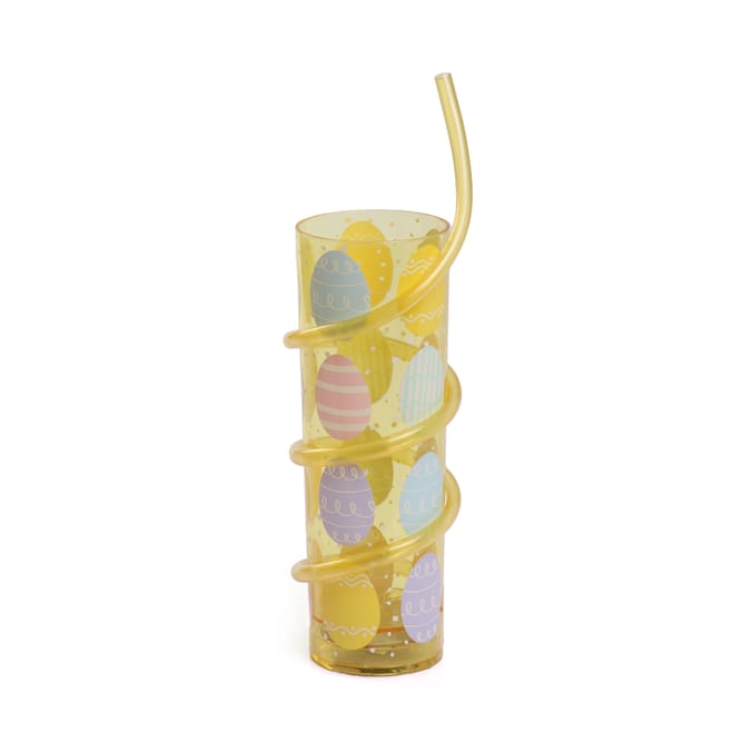 Hoppy Easter Light Up Cup With Swirl Straw