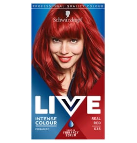 Schwarzkopf Live Intense Colour Red Hair Dye Permanent- Real Red 035