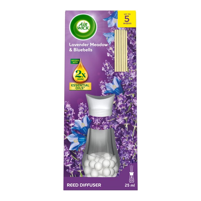Air Wick Lavender Meadow & Bluebells Essential Oils Reeds Diffuser 25ml
