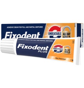 Fixodent Plus Unbeatable Bite Denture Adhesive Flavour Free 40g