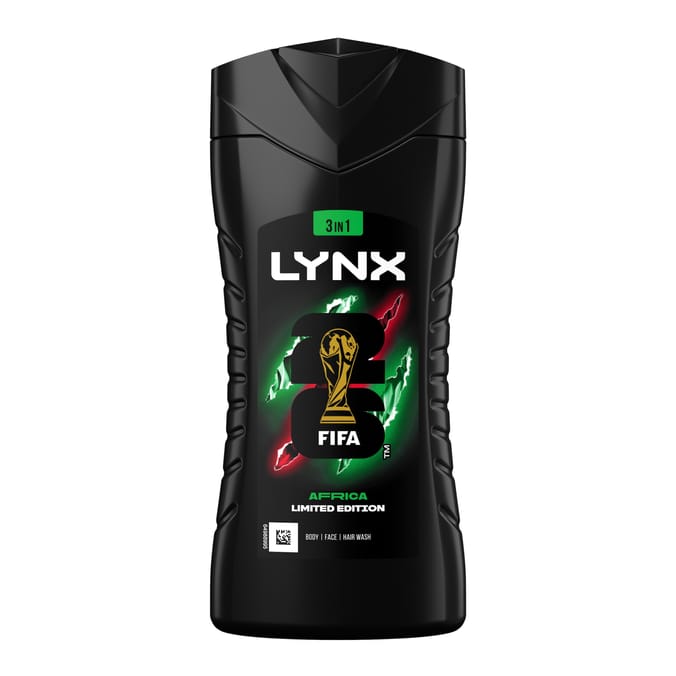 Lynx Limited Edition Fifa Africa 3-in-1 Bodywash 225mll