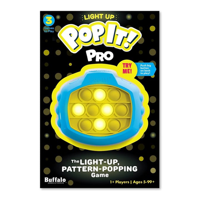 Pop It! Pro Light Up Pattern Popping Game