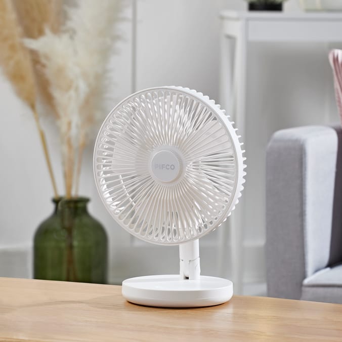 Pifco 8" Wireless Fan - White