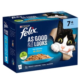 Felix As Good As It Looks Fish Selection in Jelly 7+ Years 12 x 85g