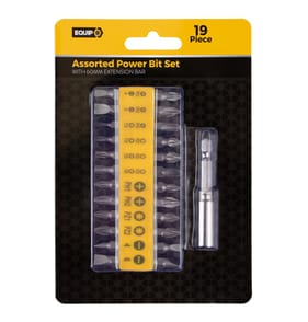 Equip Assorted Power Bit Set with 60mm Extension Bar 19 Piece 