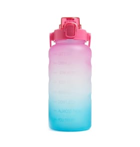 Hydrate 2L Tracker Water Bottle - Pink/Blue