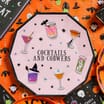 Hallow Scream Cocktails & Cobwebs Paper Plates 10 Pack