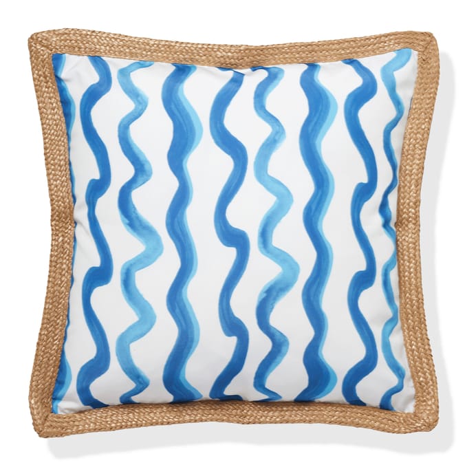 The Outdoor Edit Mediterranean Outdoor Cushion - Waves