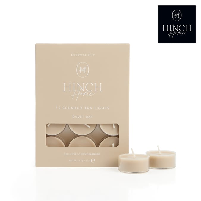 Hinch Home Scented Tealights 12 Pack - Duvet Day