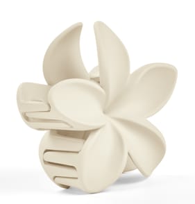 Flower Claw Clip - Cream