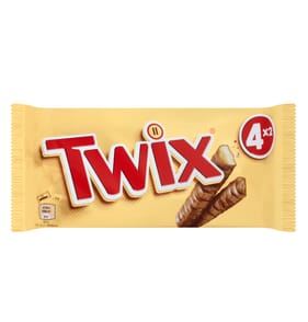 Twix Caramel Multipack Chocolate Bars 40g x 4