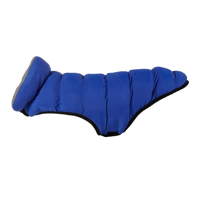 My Pets Reversible Padded Puffer Blue Coat