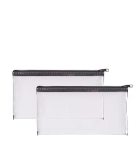 Stationery Store Clear PVC Pencil Case Small x2