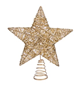 Festive Feeling Star Tree Topper - Gold