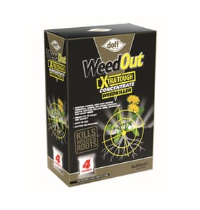 Doff WeedOut Xtra Tough Weedkiller Concentrate 4x 80g Sachets