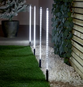 Prestige Mains Operated Meteor Path Finder Stake Lights 4 Pack