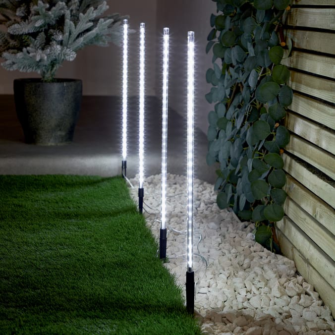 Prestige Mains Operated Meteor Path Finder Stake Lights 4 Pack