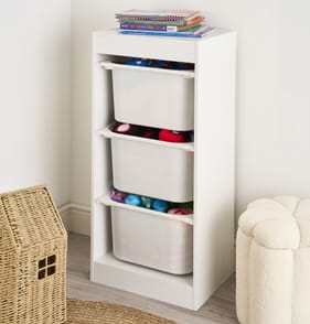 The Kids Edit 3 Drawer Toy Storage Unit