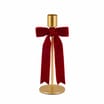 Festive Feeling Alpine Woods Bow Christmas Candle Holder