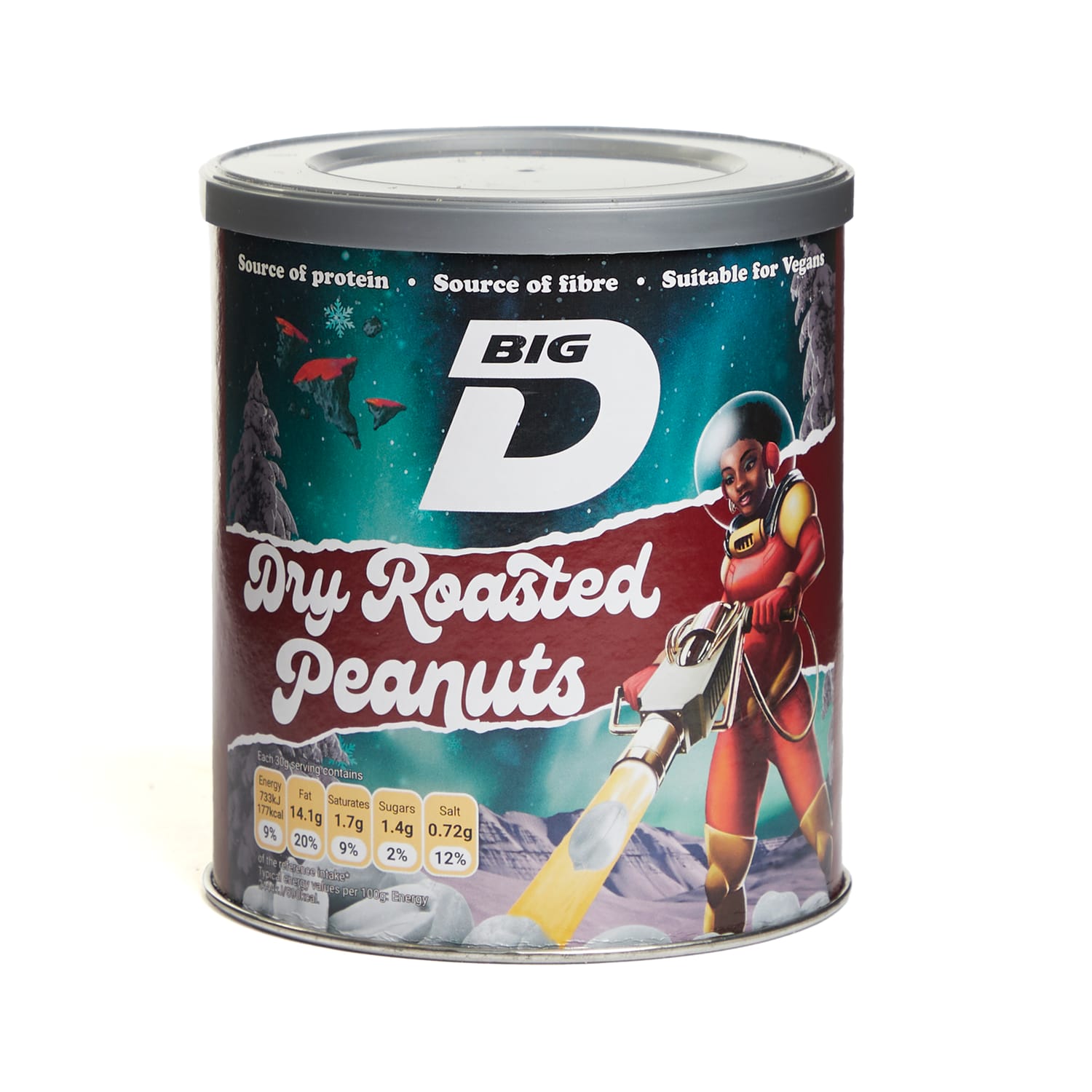 Big D Dry Roasted Peanuts 375g Home Bargains