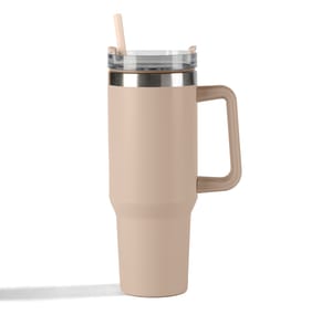 Hydrate 40oz Tumbler With Straw - Cream