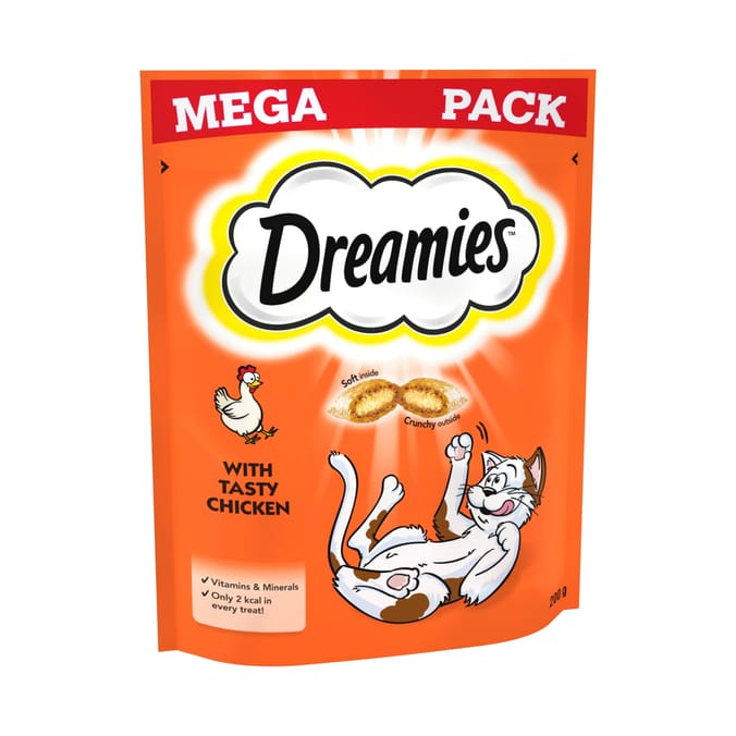 Dreamies Cat Treat Biscuits Mega Pack 200g -  Chicken