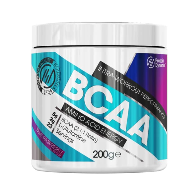 Protein Dynamix BCAA Powder Blue Raspberry 200g Home Bargains