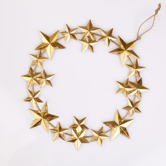 Elegance Star Hanging Wreath