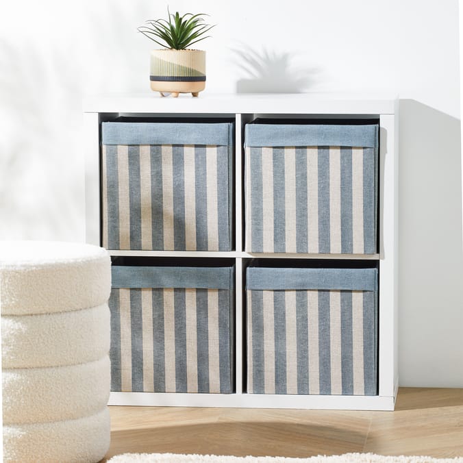 Stripe Canvas Cube
