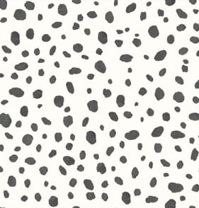 Dalmatian Print Wallpaper 12940 - Black/White
