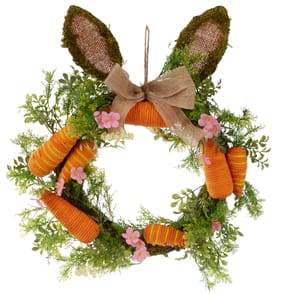 Happy Easter Easter Carrot Bunny Wreath